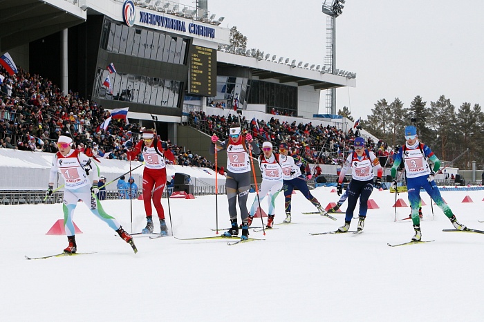 Чемпионат России по биатлону в Тюмени. Женская эстафета