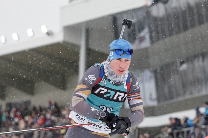 Третий этап PARI-Кубка России по биатлону в Тюмени. Гонка преследования. Мужчины