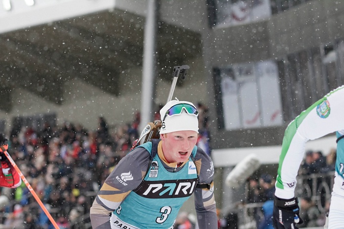 Третий этап PARI-Кубка России по биатлону в Тюмени. Гонка преследования. Мужчины