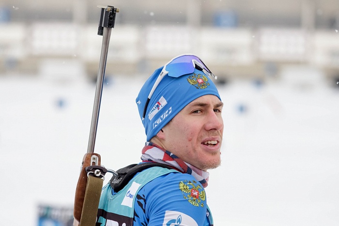 Третий этап PARI-Кубка России по биатлону в Тюмени. Гонка преследования. Мужчины