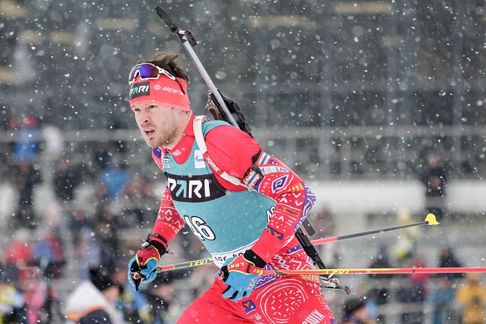 Третий этап PARI-Кубка России по биатлону в Тюмени. Гонка преследования. Мужчины