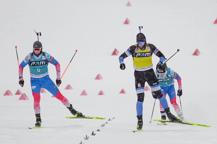 Третий этап PARI-Кубка России по биатлону в Тюмени. Гонка преследования. Мужчины