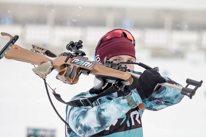 Третий этап PARI-Кубка России по биатлону в Тюмени. Гонка преследования. Мужчины
