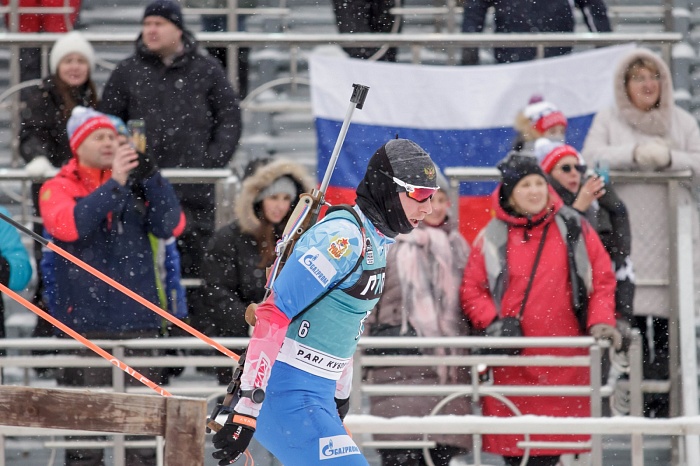 Третий этап PARI-Кубка России по биатлону в Тюмени. Гонка преследования. Мужчины