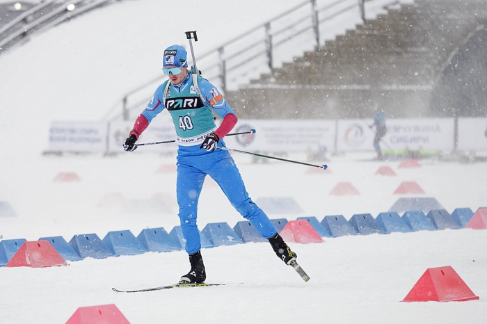 Третий этап PARI-Кубка России по биатлону в Тюмени. Гонка преследования. Мужчины