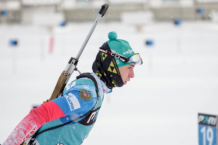 Третий этап PARI-Кубка России по биатлону в Тюмени. Гонка преследования. Мужчины