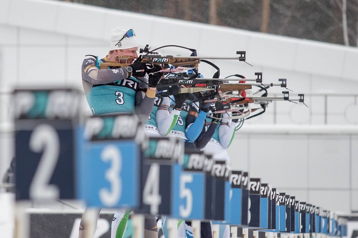 Третий этап PARI-Кубка России по биатлону в Тюмени. Гонка преследования. Мужчины