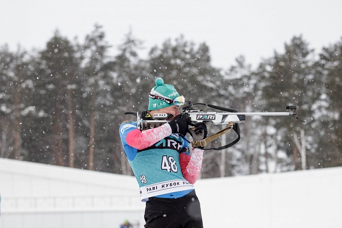 Третий этап PARI-Кубка России по биатлону в Тюмени. Гонка преследования. Мужчины