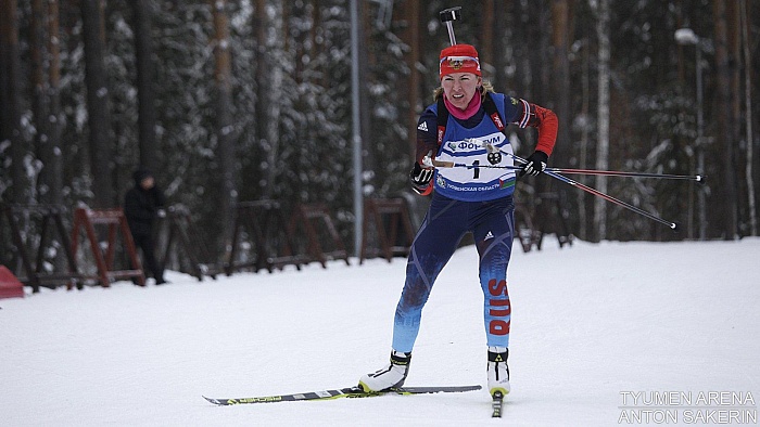 Контрольная тренировка женской сборной России по биатлону в Тюмени. Спринт. 11 ноября 2016 года