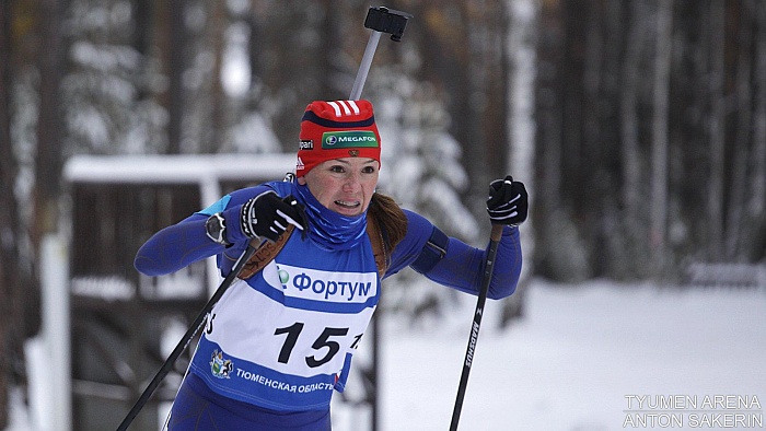 Контрольная тренировка женской сборной России по биатлону в Тюмени. Спринт. 11 ноября 2016 года