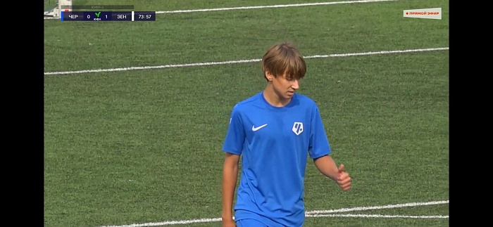 Тюменский воспитанник Елизар Глухов сделал голевую передачу в дебютном матче за московский ФК «Чертаново-2006»
