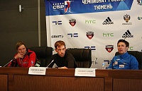 Сергей Клячин, Дмитрий Малышко и Тимофей Лапшин. Фото Виктории ЮЩЕНКО