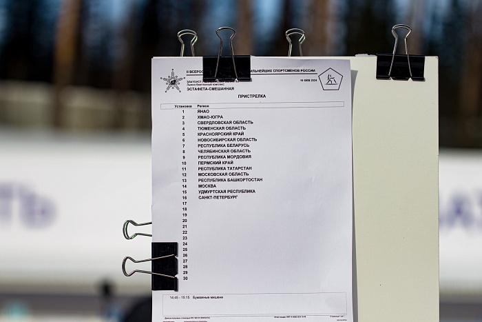 Спартакиада сильнейших по биатлону. Смешанная эстафета