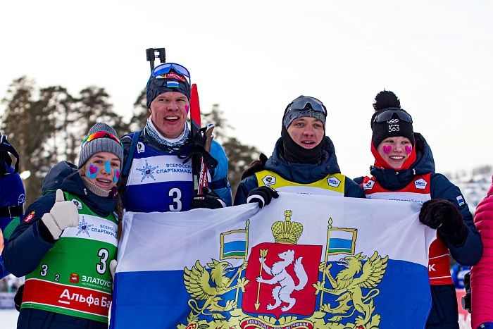 Спартакиада сильнейших по биатлону. Смешанная эстафета