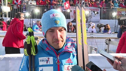 Евгений Гараничев после мужского спринта ЧМ-2017