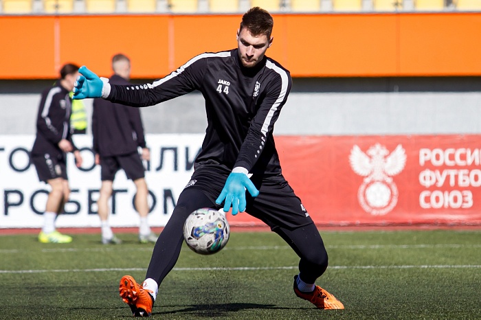 Вратарь футбольного клуба «Тюмень» Егор Любаков: «Сегодня у меня, действительно, было меньше работы»