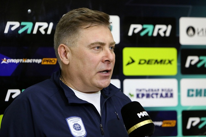 Главный тренер мини-футбольного клуба «Норильский никель» Евгений Куксевич: «Возможно, забитые голы «Тюмени» прибили нас к полу»