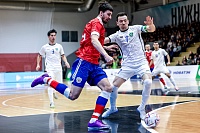 Капитан мини-футбольного клуба «Тюмень» Артём Антошкин забил два гола в матче против сборной Узбекистана