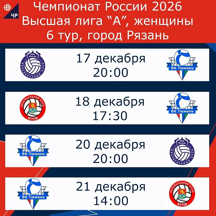 Гостевой тур волейболистки «Тюмени» начнут матчем против хозяек площадки