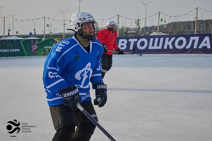 1 февраля. Матч хоккейной медиа лиги "Рекорд". "Лига дворового спорта России" - "Динамо" - 1:3