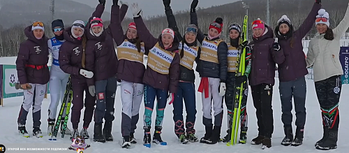 Сборная Тюменской области — победитель женской эстафеты на чемпионате России по лыжным гонкам!