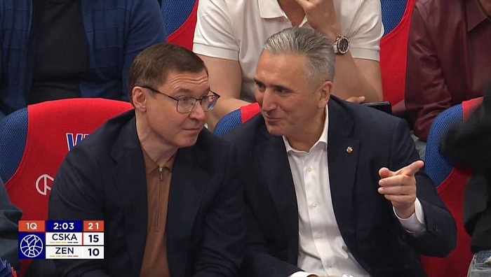 Владимир Якушев и Александр Моор посетили матч Единой лиги ВТБ