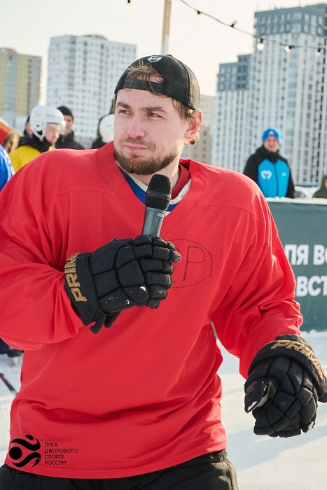 1 февраля. Матч хоккейной медиа лиги "Рекорд". "Лига дворового спорта России" - "Динамо" - 1:3