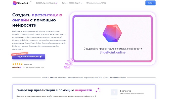 Presentacium или Slidy AI: топ-5 AI-генераторов на русском