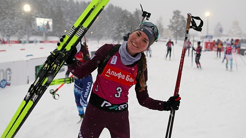 Виктория Сливко в паре с Тамарой Дербушевой выиграла бронзу командного спринта, Наталия Шевченко вновь выдала шикарный финишный круг