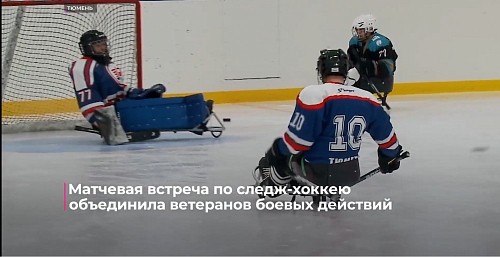 Матчевая встреча по следж-хоккею объединила ветеранов боевых действий
