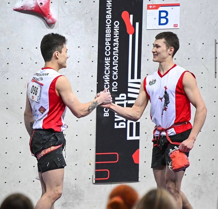 Пётр Земляков — обладатель Большого Кубка федерации скалолазания России