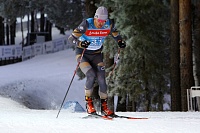 Участник масс-старта на втором этапе Кубка России по лыжным гонкам Евгений Белов: «Возникли проблемы на последнем подъёме, проиграл призовое место именно на этом участке трассы»
