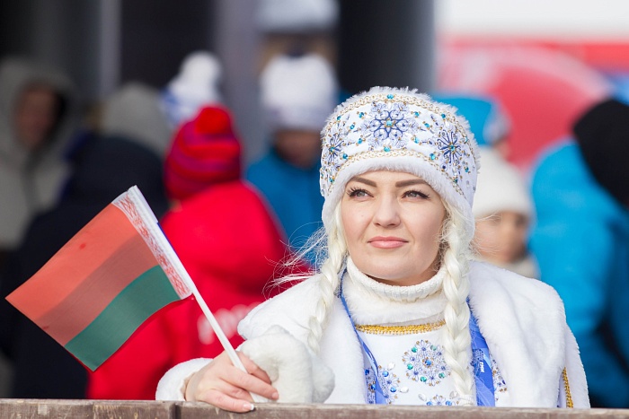 Дед Мороз как альтернатива самому известному болельщику биатлона Норберту Штарке