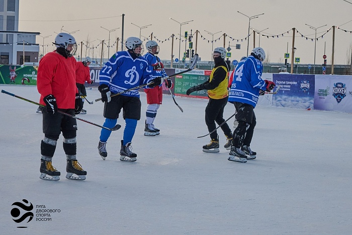 1 февраля. Матч хоккейной медиа лиги "Рекорд". "Лига дворового спорта России" - "Динамо" - 1:3